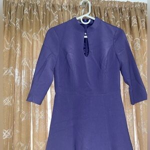White House black market size 0 purple pearl dress